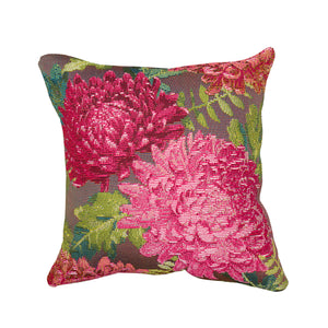 Liora Manne Marina Mums Indoor Outdoor Decorative Pillow Fuchsia