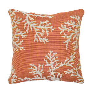 Liora Manne Marina Coral Edge Indoor Outdoor Decorative Pillow Sunset