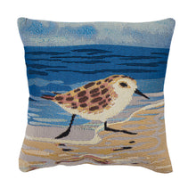 Load image into Gallery viewer, Liora Manne Marina Running Sandpipers Indoor Outdoor Decorative Pillow Sand