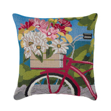 Load image into Gallery viewer, Liora Manne Marina Summer Ride Indoor Outdoor Decorative Pillow Blue