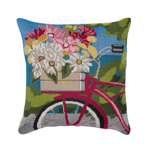 Liora Manne Marina Summer Ride Indoor Outdoor Decorative Pillow Blue