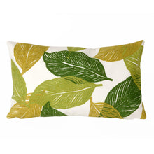 Load image into Gallery viewer, Liora Manne Visions I Mystic Leaf Indoor Outdoor Decorative Pillow Green