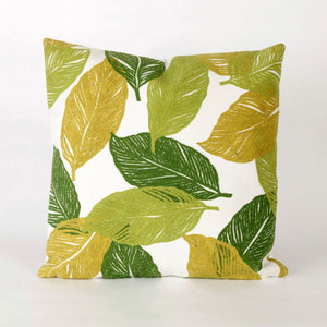 Liora Manne Visions I Mystic Leaf Indoor Outdoor Decorative Pillow Green