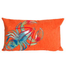 Load image into Gallery viewer, Liora Manne Visions II Lobster Indoor Outdoor Decorative Pillow Orange