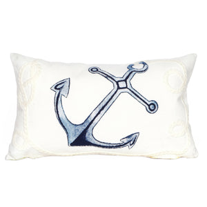 Liora Manne Visions II Marina Indoor Outdoor Decorative Pillow White