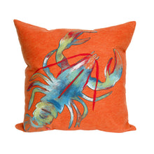 Load image into Gallery viewer, Liora Manne Visions II Lobster Indoor Outdoor Decorative Pillow Orange