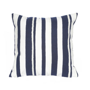 Liora Manne Visions II Marina Stripe Indoor Outdoor Decorative Pillow Marine