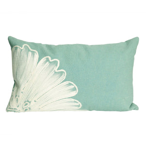 Liora Manne Visions III Antique Medallion Indoor Outdoor Decorative Pillow Aqua