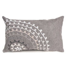 Load image into Gallery viewer, Liora Manne Visions III Ombre Threads Indoor Outdoor Decorative Pillow Grey