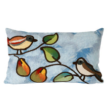 Load image into Gallery viewer, Liora Manne Visions III Song Birds Indoor Outdoor Decorative Pillow Blue