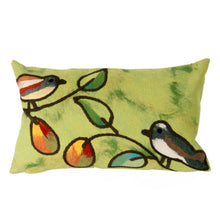 Load image into Gallery viewer, Liora Manne Visions III Song Birds Indoor Outdoor Decorative Pillow Green