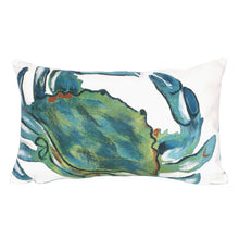 Load image into Gallery viewer, Liora Manne Visions III Blue Crab Indoor Outdoor Decorative Pillow Sea