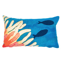 Load image into Gallery viewer, Liora Manne Visions III Reef &amp; Fish Indoor Outdoor Decorative Pillow Coral