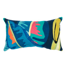 Load image into Gallery viewer, Liora Manne Visions III Banana Plant Indoor Outdoor Decorative Pillow Aqua