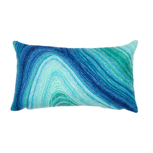 Liora Manne Visions III Ripples Indoor Outdoor Decorative Pillow Gulf