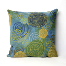 Load image into Gallery viewer, Liora Manne Visions III Graffiti Swirl Indoor Outdoor Decorative Pillow Cool