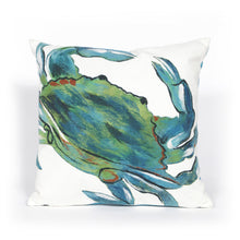 Load image into Gallery viewer, Liora Manne Visions III Blue Crab Indoor Outdoor Decorative Pillow Sea