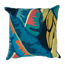 Load image into Gallery viewer, Liora Manne Visions III Banana Plant Indoor Outdoor Decorative Pillow Aqua