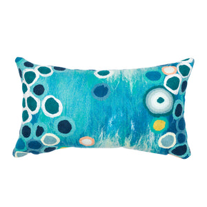 Liora Manne Visions IV Sunken Treasure Indoor Outdoor Decorative Pillow Aqua