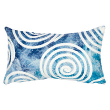 Load image into Gallery viewer, Liora Manne Visions IV Curl Indoor Outdoor Decorative Pillow Blue