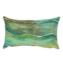 Load image into Gallery viewer, Liora Manne Visions IV Swell Indoor Outdoor Decorative Pillow Seaglass