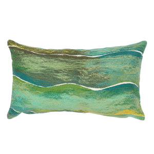 Liora Manne Visions IV Swell Indoor Outdoor Decorative Pillow Seaglass