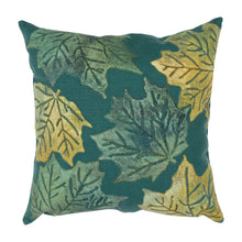 Load image into Gallery viewer, Liora Manne Visions IV Leaf Toss Indoor Outdoor Decorative Pillow Forest Green