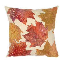 Load image into Gallery viewer, Liora Manne Visions IV Leaf Toss Indoor Outdoor Decorative Pillow Flame Cream