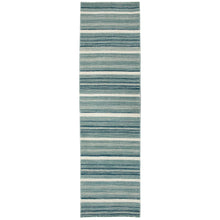 Load image into Gallery viewer, Liora Manne Aruba Faded Stripe Indoor Area Rug Aqua