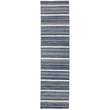 Load image into Gallery viewer, Liora Manne Aruba Faded Stripe Indoor Area Rug Denim