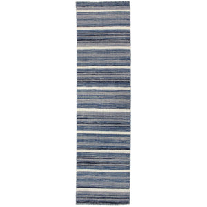 Liora Manne Aruba Faded Stripe Indoor Area Rug Denim
