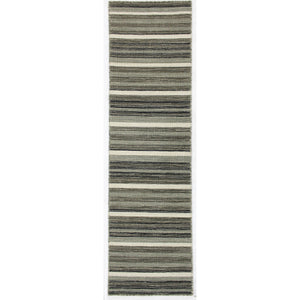 Liora Manne Aruba Faded Stripe Indoor Area Rug Grey