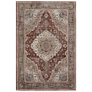 Liora Manne Ashford Medallion Indoor Area Rug Red