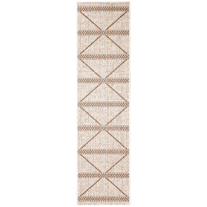 Liora Manne Avena Diamond  Stripe Indoor Outdoor Area Rug Ivory