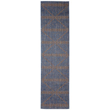 Load image into Gallery viewer, Liora Manne Avena Diamond Stripe Indoor Outdoor Area Rug Denim