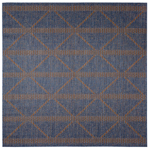 Liora Manne Avena Diamond Stripe Indoor Outdoor Area Rug Denim