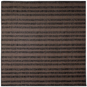 Liora Manne Avena Mosaic Stripe Indoor Outdoor Area Rug Midnight