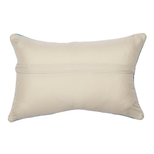 Liora Manne Marina Palm Border Indoor Outdoor Decorative Pillow Aqua