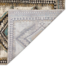 Load image into Gallery viewer, Liora Manne Ashford Diamond Trio Indoor Area Rug Ivory Blue