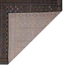 Load image into Gallery viewer, Liora Manne Avena Panel Stripe Indoor Outdoor Area Rug Midnight
