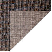Load image into Gallery viewer, Liora Manne Avena Mosaic Stripe Indoor Outdoor Area Rug Midnight