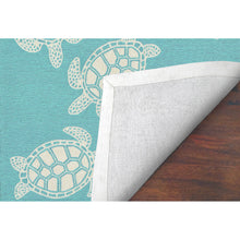 Load image into Gallery viewer, Liora Manne Capri Turtle Indoor Outdoor Area Rug Aqua