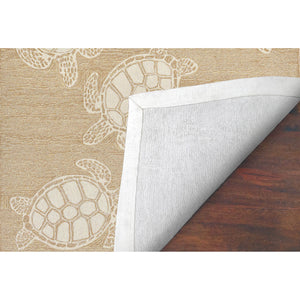Liora Manne Capri Turtle Indoor Outdoor Area Rug Neutral