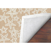 Load image into Gallery viewer, Liora Manne Capri Starfish Indoor Outdoor Area Rug Neutral