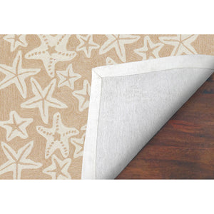 Liora Manne Capri Starfish Indoor Outdoor Area Rug Neutral