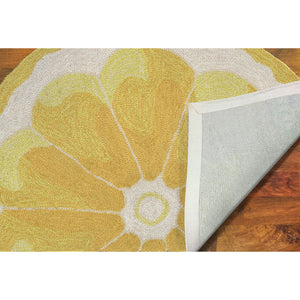 Liora Manne Frontporch Lemon Slice Indoor Outdoor Rug Yellow