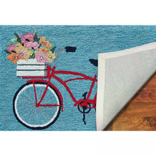 Load image into Gallery viewer, Liora Manne Frontporch Bike Ride Indoor Outdoor Area Rug Blue