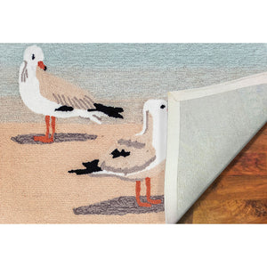 Liora Manne Frontporch Gulls Indoor Outdoor Area Rug Sand