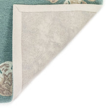 Load image into Gallery viewer, Liora Manne Capri Seashell Border Indoor Outdoor Area Rug Aqua