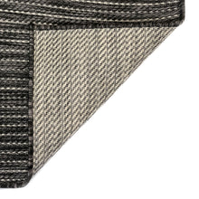 Load image into Gallery viewer, Liora Manne Carmel Texture Stripe Indoor Outdoor Area Rug Black